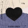 10 Pcs Embroidered Patches Heart Shape Iron on Patches Sewing on Applique Sequins Patches for Hat