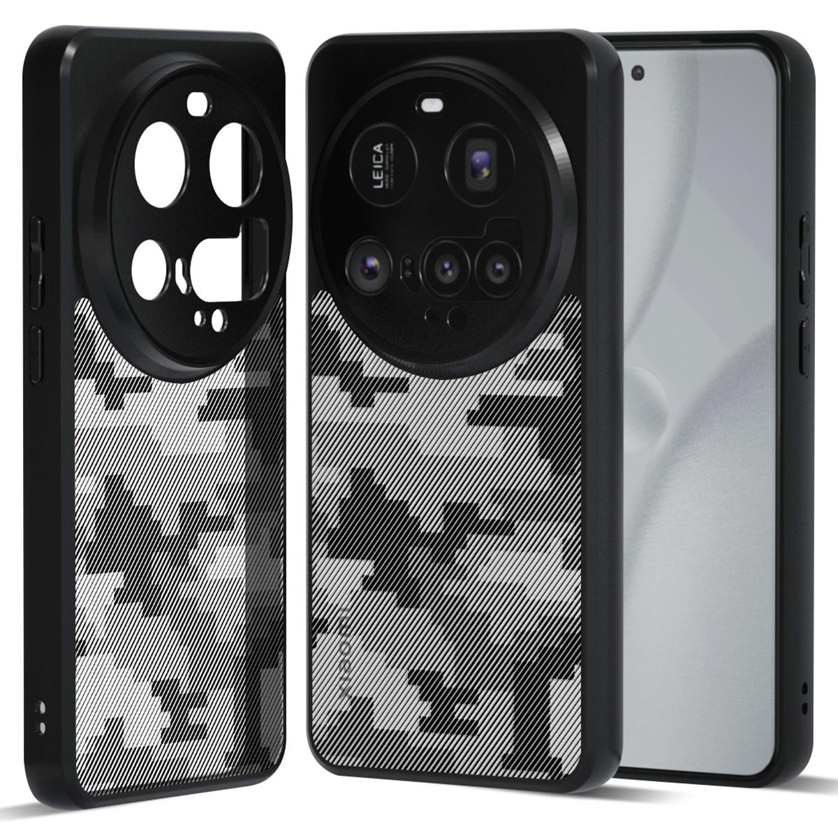

IBMRS For Xiaomi 15 Ultra Case TPU+PC Heavy Duty Shockproof Phone Cover Grid Camouflage