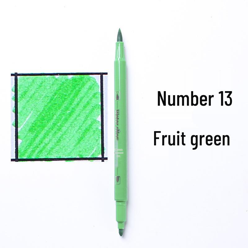 Large Capacity Double-Ended Watercolor Marker - Blue, Yellow, Black