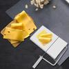 Stainless Steel Cheese Cutter - Durable Stainless Steel Cheese Cutter with 6 Replacement Wires | Multipurpose Butter Sausage Ham Cutter Board & Food S