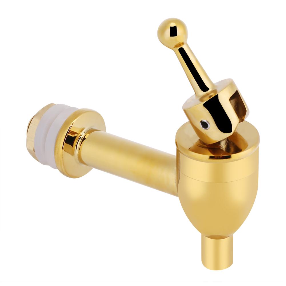 Copper Faucet Tap Wine Beer Barrel Beverage Drink Dispenser Replacement Spigot Golden(1.2 cm)