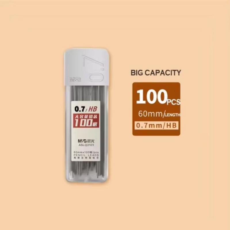 M&G Pencil Refill 2B/HB 0.5mm 0.7mm Graphite Refill Mechanical Pencil Refill Plastic Auto Replacement Pencil Refill