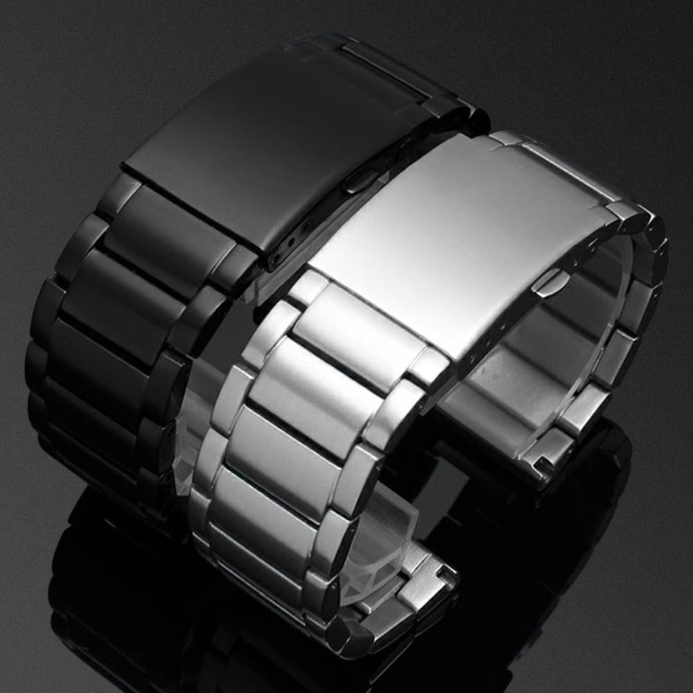 Correa de Reloj de Repuesto ZHUOLEI para Relojes Diesel, 22mm, 24mm, 26mm, 28mm, Correa Metálica de Acero Inoxidable, Incluye 3 Pasadores de Resorte, Herramienta de Extracción y Caja