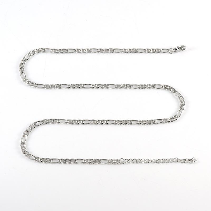 New Stainless Steel Titanium Steel NK3:1 Chain Chain American Vintage Hip Hop Cuban Punk Necklace