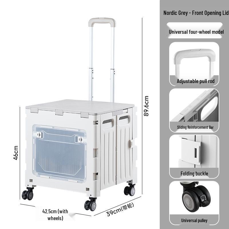 Portable Foldable Camping Trailer & Shopping Cart