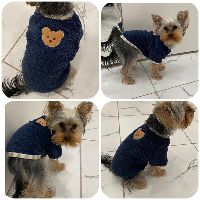 Soft Warm Dog Clothes Winter Puppy Pullover Coat for Small Mid Dogs Cats Pet Sweater Chihuahua Yorkies Clothing French Bulldog