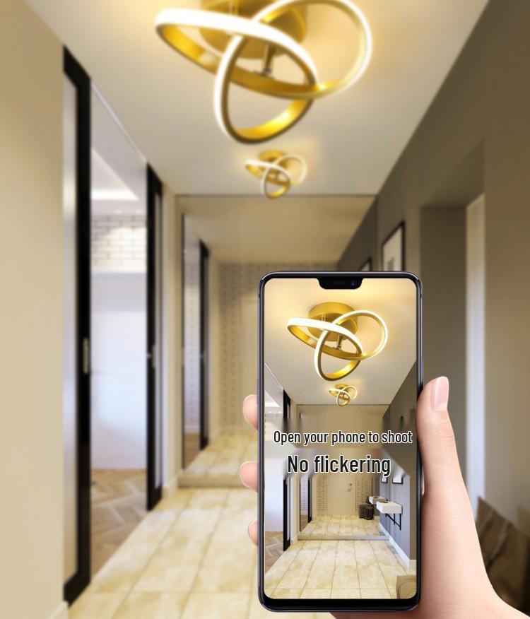Nordic Modern Ceiling Lamp for Corridor - Creative Decorative Lighting with Simple Personality Design