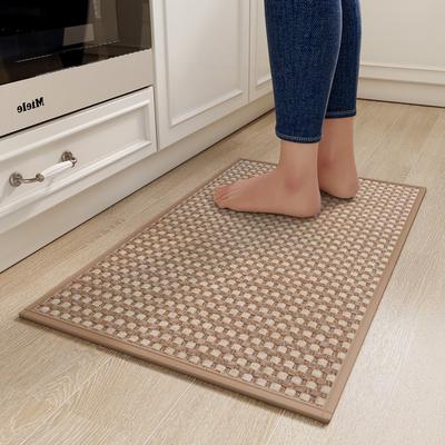 Kitchen Water-Absorbing Oil-Absorbing Floor Mat Household Simple Dirt-Resistant Scrubbable Leave-In Foot Pad Non-Slip Long Strip I-Type Mat