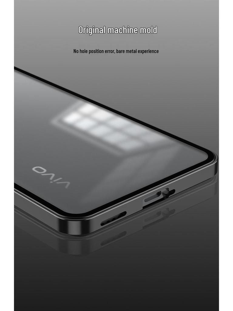 Vivo S30 Pro Metal Frame Snap-On Frosted Back Case with Lock Buckle for S20 V40