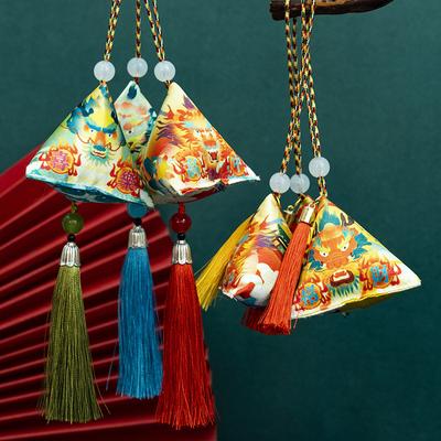 Drakens år Zongzi Doftpåse Hänge Drakbåtsfestival Iye Malörtsdoftpåse Myggavvisande Doftpåse Triangulär Zongzi Presentförpackning Hängande Välsignelsepåse