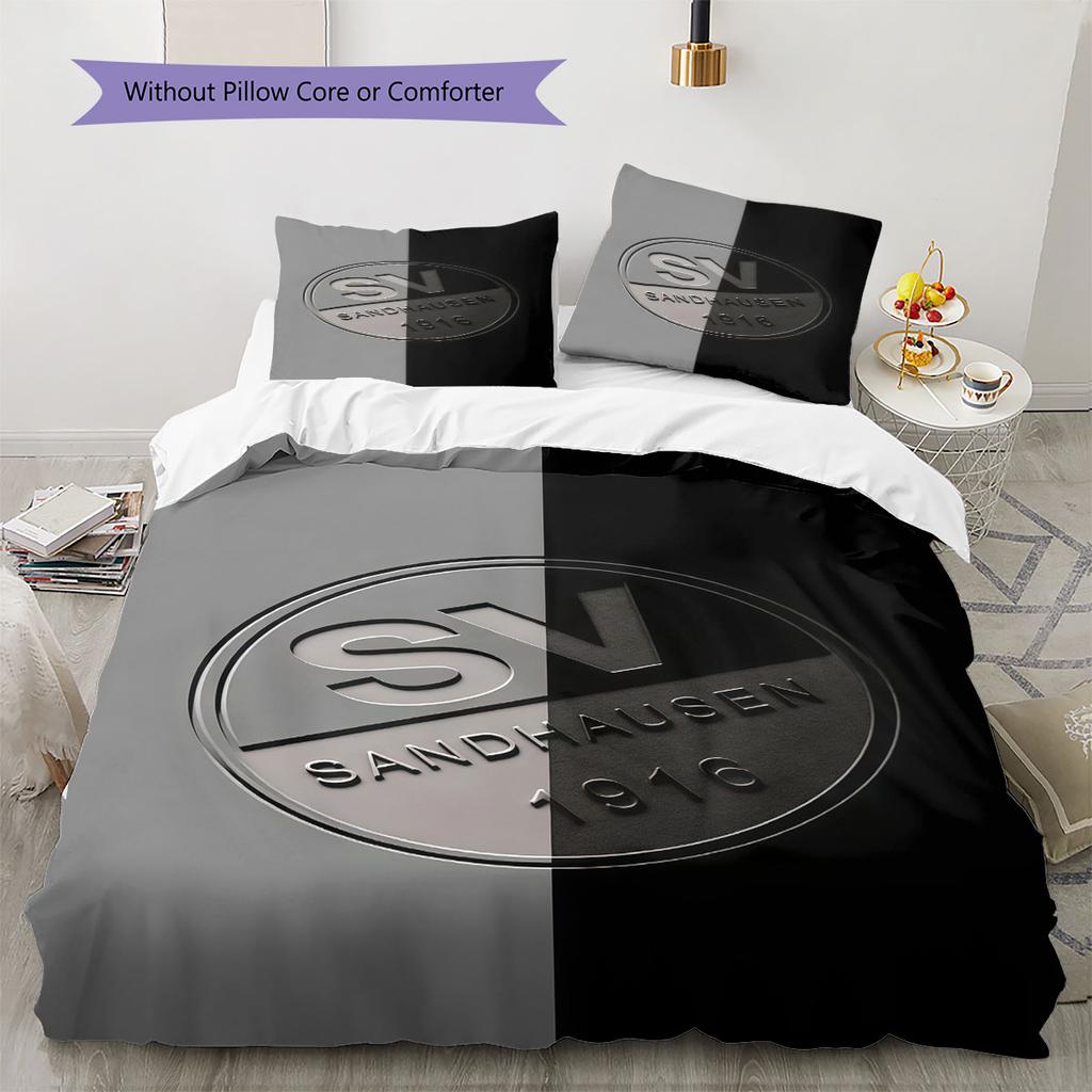 SV Sandhausen Bedding Quilt Set Quilt Cover Pillowcase Home Decoration Birthday Gift (1 * duvet cover + 2 * pillowcase, without core)
