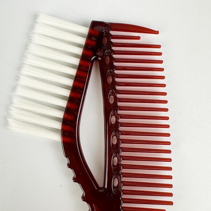 Double-Sided Hair Dyeing & Oiling Brush Comb - Soft Bristles Styling Tool