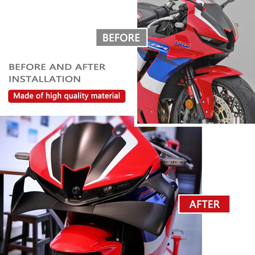 For CBR600RR 2020 2021 2022 2023 2024 2025 Motorcycle Accessories Fixed wing fairing Small wing spoiler Aerodynamic wing