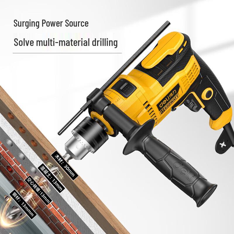 Deli 600W Electric Impact Drill CN Plug (adapter Included)