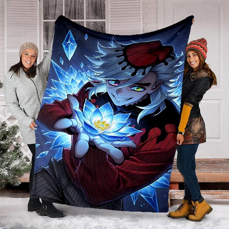 1pc douma2 Theme Blanket - Digital Print, Polyester, Cozy for All Seasons, Perfect for Outdoor, and Travel