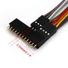 CEAoki Jumper Wires to DuPont Cable 30cm Male to Female Jumper Wires Pin Pitch Breadboard Jumper Wires 30cm Male to 4-Pin [10pcs] 4-Pin 2.54mm 4-Pin