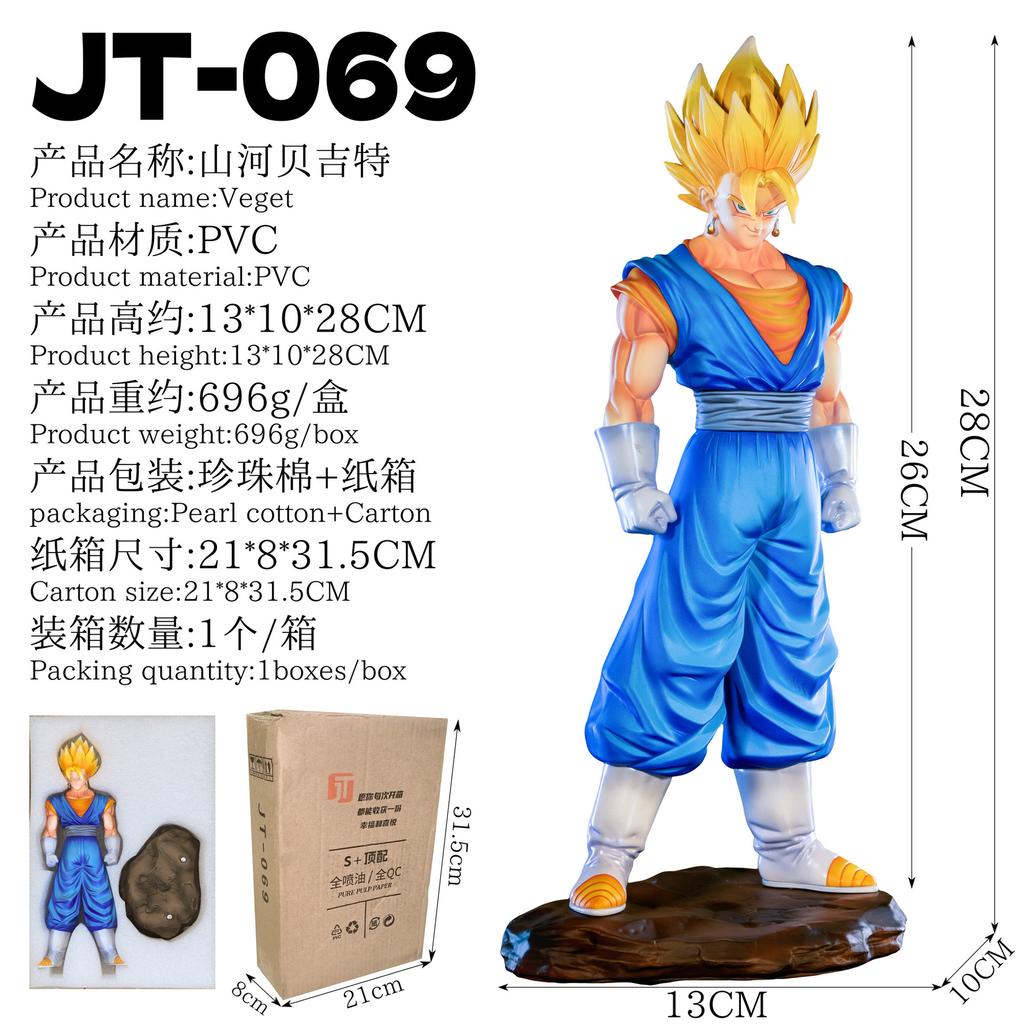 New Anime Figures Jt Studio Dragon Ball Ssj4 Son Goku Figures Super Saiyan Goku Klin Trunks Statue Collection Model Toys Gifts
