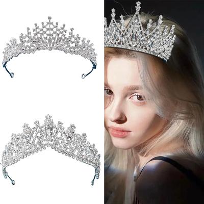 Funkelnde Strass Kopfschmuck Bequemer Rutschfester Haarreif Abend Stirnbänder für Brautmode und Abendgalas