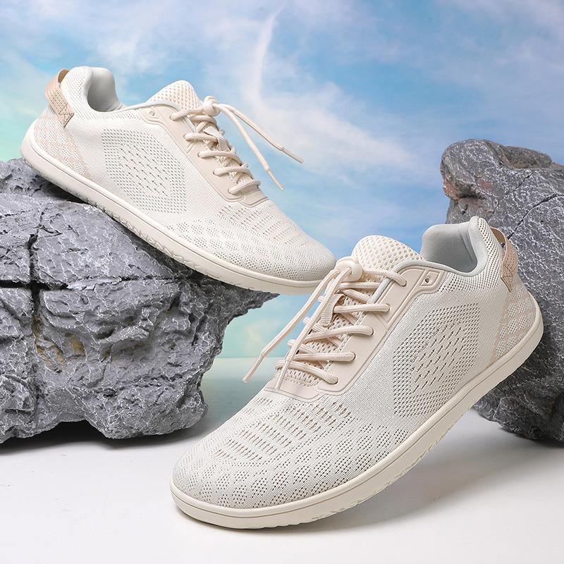 New Casual Shoes Toe Head Fattened and Widened Barefoot Wide Last Shoes Couple Shoes Breathable Large Size Outdoor Sports Shoes