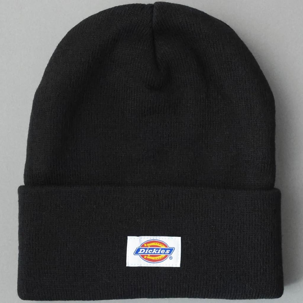 Dickies Basic Knit Unisex Acrylic Knit Hat for Men and Solid Perfect for Snowboarding and Street 014 Cap/Beanie Hat, Women, Color, Wear, Black,