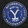 Yellowstone Mens Authentic Blue Badge T-Shirt