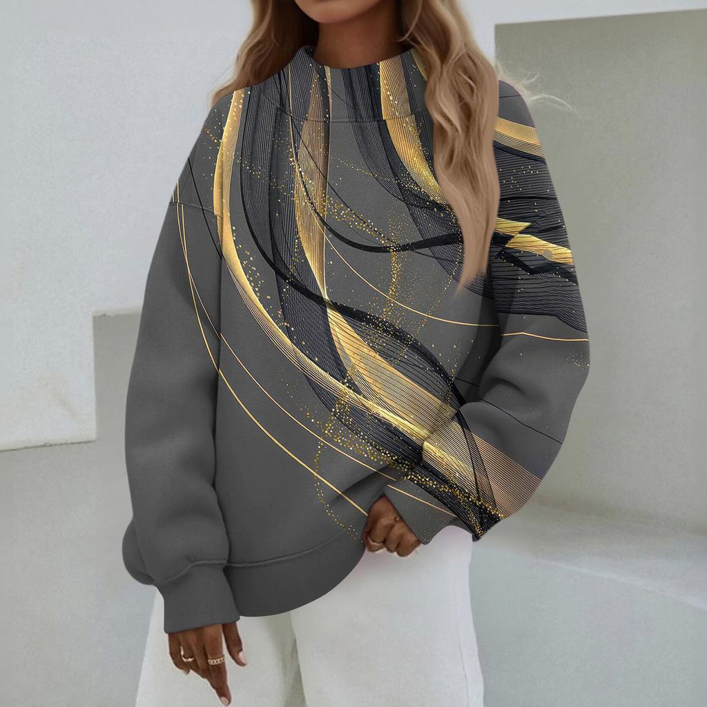 Mock Neck Sweatshirt Women Fall Comfort Oversized Sweatshirt Dressy Pullover Sweatshirts No Hood Cozy Turtleneck Tops