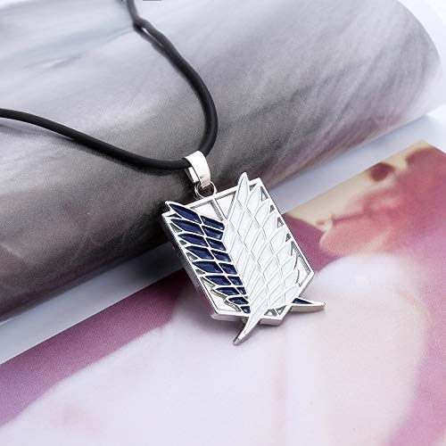 [Entregando amor e paz] Attack on Titan Hooded Cloak + Necklace + Basement Key 3-Piece Set Scout Regiment Wings of Freedom (L)