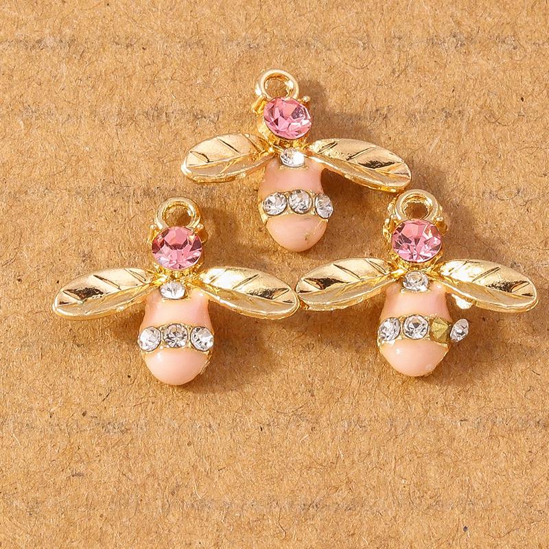 10pcs Enamel Animal Cat Bee Bird Panda Pendants Charms for Jewelry Making DIY Earrings Necklace Bracelet Accessories Supplies