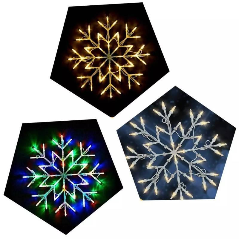 Snowflake Window Led Fairy Light Up Home Party Xmas Christmas Decoration Star