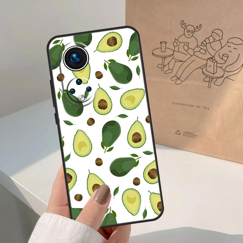 Avocado Pattern For Honor Magic 8 7 6 5 Pro Case For Honor X9d X9c X9b X9a X8c X8b Win 200 400 50 70 90 Lite