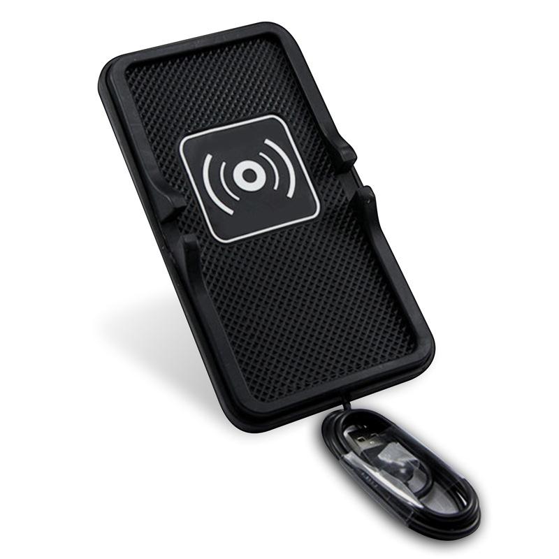 C6 Wireless Charging Anti-Slip Phone Holder for Apple, Samsung, Huawei, Xiaomi - QI Compatible.