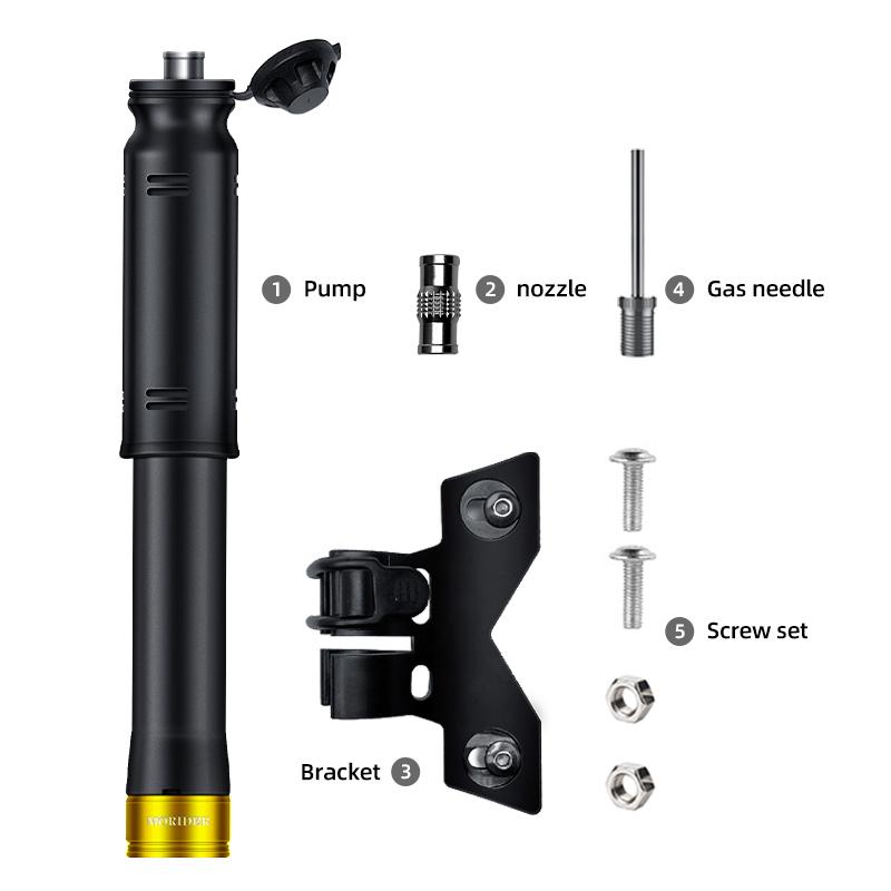 Bicycle Pump Portable Mini Bicycle Pump Cycling Hand Air Pump Ball Tire Inflator Schrader Presta Valve MTB Road Bike Accessories