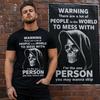 Unisex Grim Reaper Graphic T-Shirt, Dark Humor Skull Quote Casual Streetwear Tee
