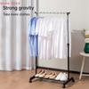 [HGS]Bedroom Clothes Drying Rack Household Living Room Clothes Storage Rack Wear-Resistant Single Bar Clothes Rack[HGS]