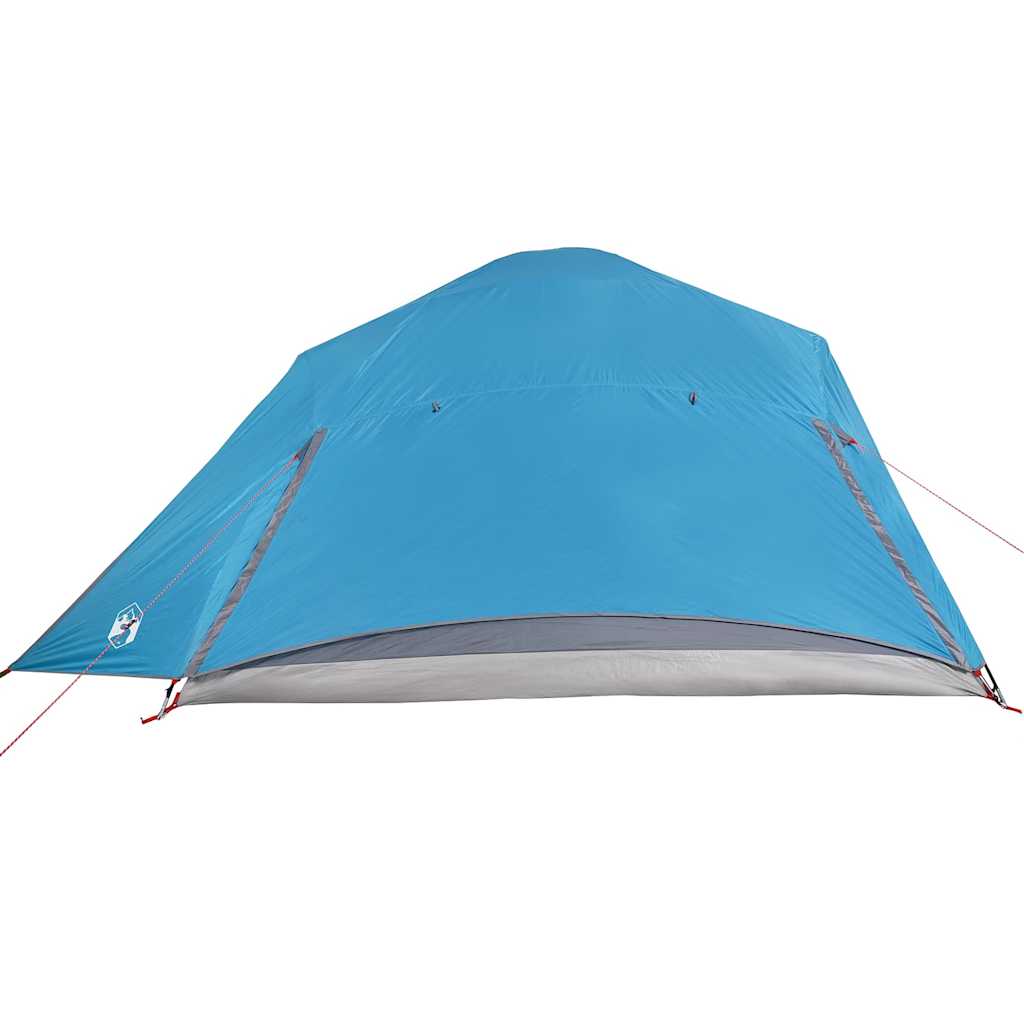 Dome Camping Tent for 4 Persons Blue Waterproof