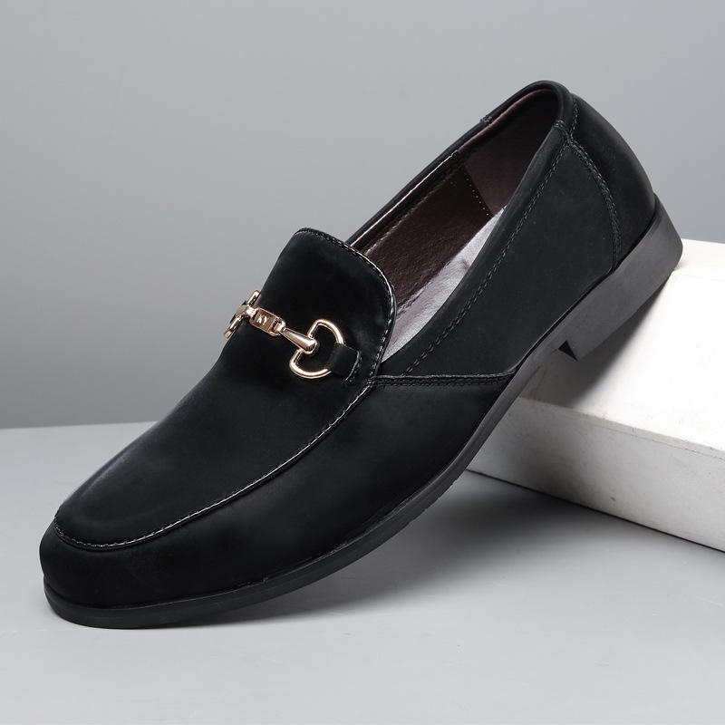 

2025 new summer high-end men s business leather shoes extra large size men s shoes summer soft loafers one-pedal dress shoes 48