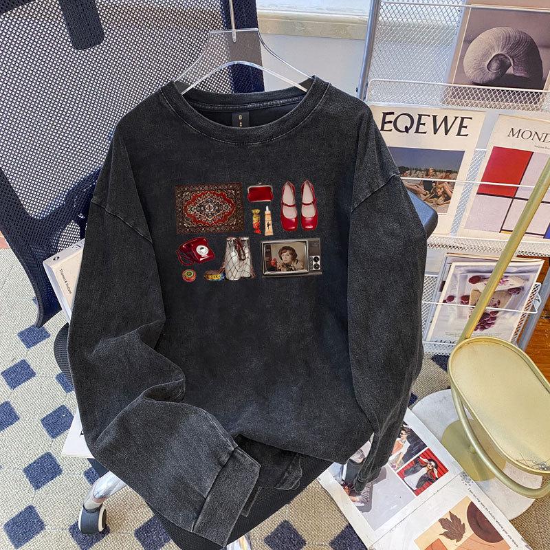 

Y2K Oversized Fun Print Casual Women s T-Shirt M