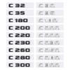 CXEHU1 C32 C35 C180 C200 C220 C230 C260 C280 C300 Logo Car Stickers for Mercedes Benz C Class Refit Rear Boot Trunk Displacement Label