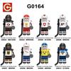 Ice Hockey Player Mini Building Blocks Set G0164 Sports Athlete Toy Small Particle Puzzle Bagged
