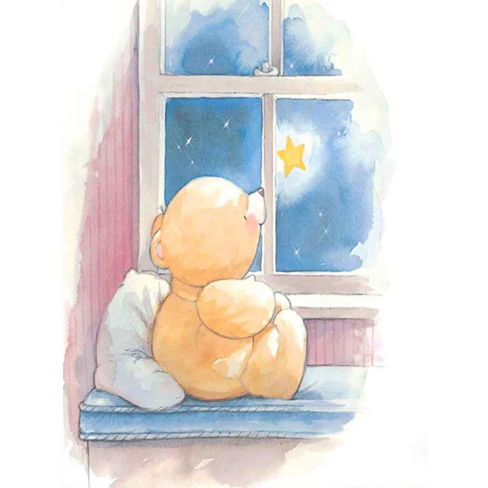 

5D наборы для алмазной живописи для взрослых, мультяшный медведь, сделай сам, полная дрель, хрустальные стразы, искусство и ремесла, художественные краски из драгоценных камней с бриллиантами, домашний декор стен