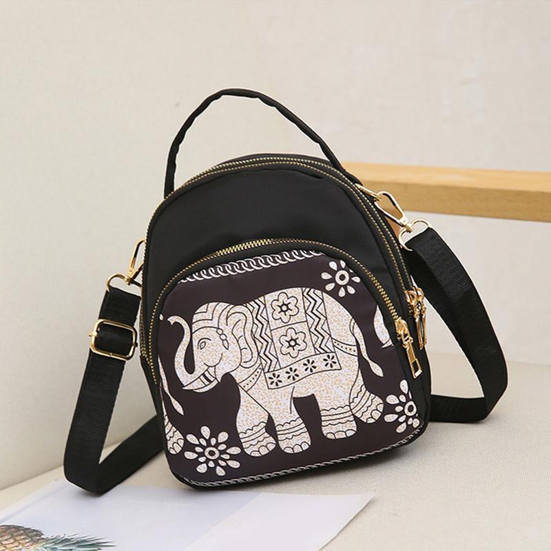 Three-purpose Ladies Shoulder Multi-Purpose Mini Small Backpack Oxford Cloth Messenger Bag