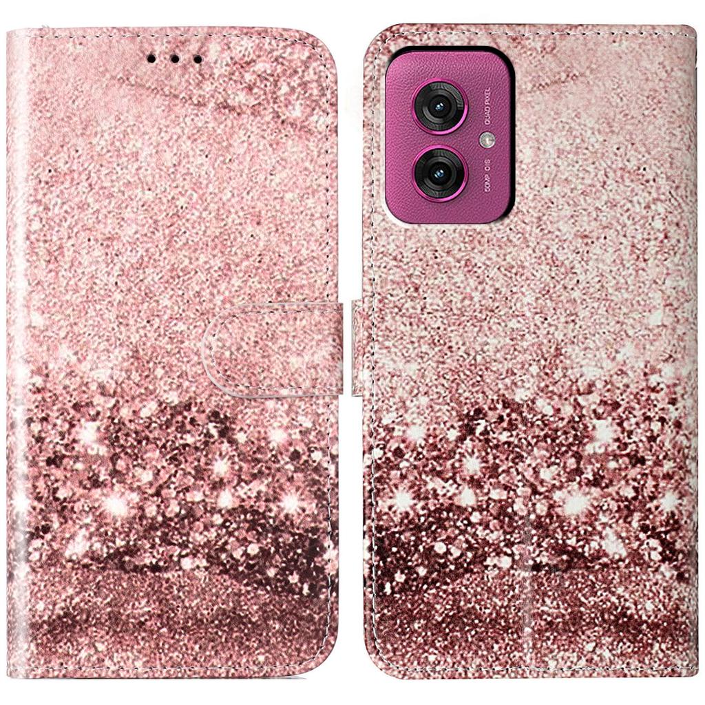 For Motorola Moto G55 5G Case Pattern PU Leather Flip Phone Cover