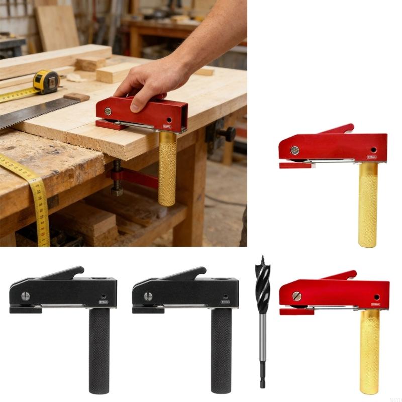 Ergonomic High Strength Aluminum Woodworking Workbench Press Clamp For Precise Materials Secure Holding And Crafting M4YD