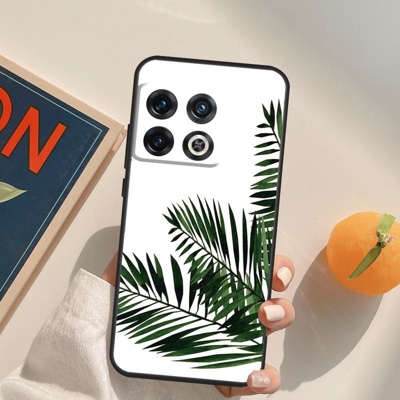 Summer Plant Palm Green Leaf Aloha Case For OnePlus Ace 8T 9R 9RT 10T 8 9 11 10 Pro Cover For OnePlus Nord 2 2T N10 N20 N100 CE