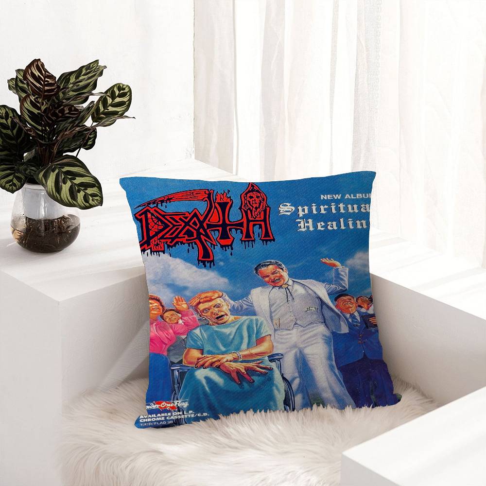 D-Deaths Mental Rock Band Pillow Gifts Home Office Furnishings Bedroom Sofa Car Cushion Cover Case 45X45Cm