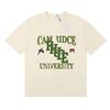 RHUDE Geometric Letter Print T-Shirt Mens Womens American Vintage Short Sleeve Tee