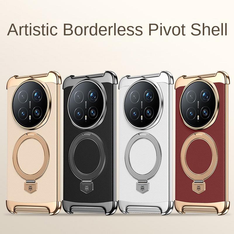 Bezelless Plating Plain Skin Metal Rotating Magnetic Ring Holder Case For Honor Magic 8 Pro Magic 8 7 Pro Honor X9d Slim Cover