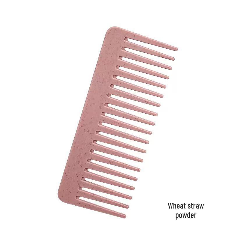 Weizenstroh Glattes Haar Massage Anti-Verhedderung Flach & Breit gezahnter Glättkamm