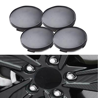 4Pcs Black Plastic Car Wheel Center Hub Cap Covers Rim Hub Cap In 65mm/outer 68MM Universal Electroplating Wheel Hub Cover