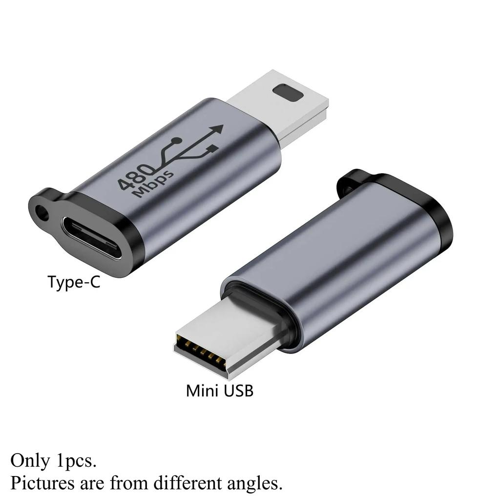1-8 szt. Mini Adapter Konwerter USB Typu C Męski na iOS Micro Mini USB Żeński, Złącze Szybkiego Ładowania 480 Mbps Synchronizacji Danych Dla Xiaomi Samsung Telefon Komórkowy Smartphone